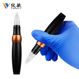 Stylo de <span class=keywords><strong>tatouage</strong></span> en acier inoxydable directement portable OEM Mitrailleuse Microblading Noir Mode Sourcils Lèvres Maquillage permanent - Product Image 6