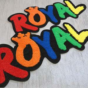 Wholesale Custom Eco-Friendly Large Size Colorful Chenille <b>Sequins</b> Letter Word Patch Iron-On Embroidered Design Adhesive - Product Image 3