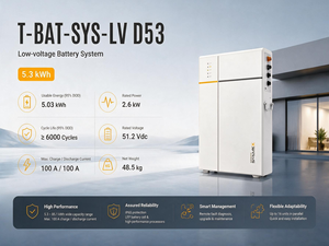 La batterie de stockage d'énergie basse tension <span class=keywords><strong>Solax</strong></span> T-BAT-SYS-LV D53 (5,3 kWh) a obtenu les certifications CE et IEC62619. - Product Image 1