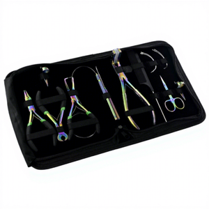 2025 Best Selling 10pcs Hair Extension Tools Kit <b>Pliers</b> <b>Sets</b> Dreading Crochet Hook Microbeads <b>Plier</b> Pulling Loop Scissor Cutter - Product Image 1