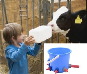 8L <span class=keywords><strong>ราคา</strong></span>ที่ดีที่สุดอุปกรณ์ฟาร์มโคนม4L ถังให้อาหารกับจุกนมยางที่มีจุก<span class=keywords><strong>นม</strong></span> - Product Image 5