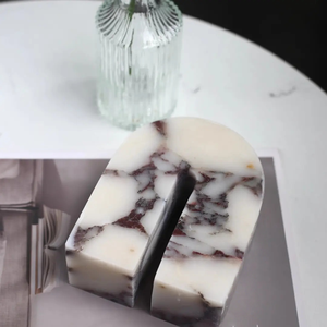 Bandeja de mármol Calacatta Viola moderna, vela impermeable pulida, joyería, plato de aperitivos para Hotel, mesa de fiesta, exhibición, decoración del hogar - Product Image 5