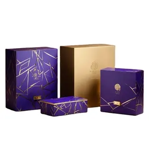 Boîte à bougie parfumée élégante boîte à parfum cadeau avec impression couleur double face boîte d'emballage de produits de soins de santé