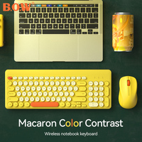 Hot Selling USB Ergonomics Concave Round Keycap Computer Accessories Wireless Keyboard and Mouse Combo for Desktop Laptop