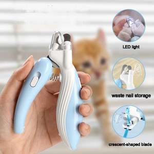Electric Led Light Battery Portable Multifunctional Pet Nail <b>Clipper</b> Trimmer Safety Guard Stainless Steel Easy Cleaning - Product Image 2