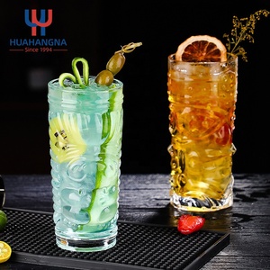 Mug en verre Tiki Hawaïen créatif de 400 ml pour cocktails, en cristal transparent, pour bar à domicile, fête, tasse à boire, verre en forme de Tiki Hawaïen pour fête - Product Image 5