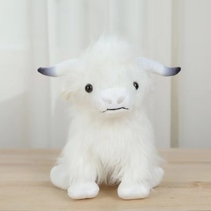 Peluche Vache des Highlands Super Douce Brodé Motif Ours Écossais, Célébrité Internet, pour Anniversaire, Nouveau Produit Transfrontalier - Product Image 2