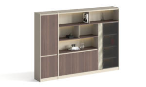 Modern Walnut Color <strong>Wooden</strong> Office Storage Unit Filing <strong>Cabinet</strong> With Sturdy Design -2400*400*2000 - Product Image 5
