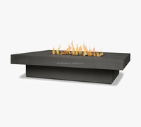 Table en béton d'extérieur personnalisée, résistante aux intempéries, idéale pour jardin, patio, villa, restaurant, complexe hôtelier