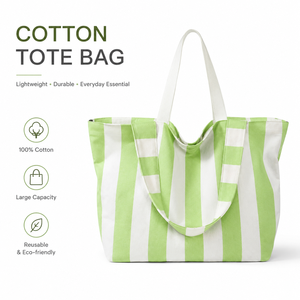 Wholesale Fashion Multi Color Letter Canvas <b>Tote</b> Bag Durable Wrinkle Resistant Rope Handle Shopper Bag with Inner Pocket - Product Image 1