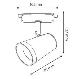 Faretto GU10 da 7W, luce calda, design moderno, ideale per l'illuminazione degli spazi e l'accentuazione della decorazione. - Product Image 1