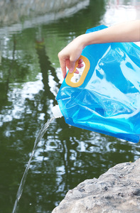 Sacche Pieghevoli per Stoccaggio Acqua / Contenitore d'Emergenza Congelabile per Acqua, Borsa Termica per Esterni - Product Image 4