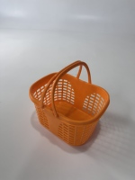 Paniers de courses en plastique portables de grande capacité personnalisables pour supermarchés