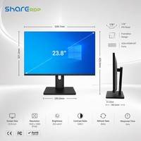 Sharerdp personnalisé fabricant 23.8 pouces VGA HD DP Ports 1920*1080P 75HZ 4K LCD IPS ordinateur de bureau PC de jeu moniteurs nouveau statut