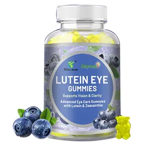 Private Label Lutein Gummies eye supplements Fruit flavore blueberry gummy candy for eyes bright Halal Manufacturer