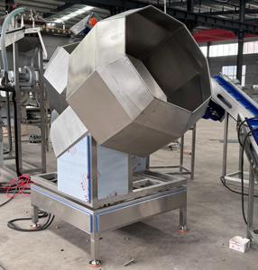 Machine à assaisonnement et enrobage en acier inoxydable pour snacks, croustilles de maïs, noix de cajou et cacahuètes - Product Image 4