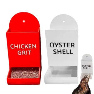 Cute Hanging <b>Chicken</b> Feeder Trough Wide Mouth Gravity Gravity Poultry Feeder Precision Automatic <b>Grit</b> Dispenser for Nutrition - Product Image 3
