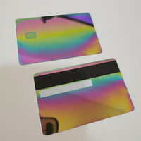 Sublimation Laser en acier inoxydable or rfid NFC Business puce vierge cartes de crédit personnalisées vierges carte de crédit en métal à bande magnétique