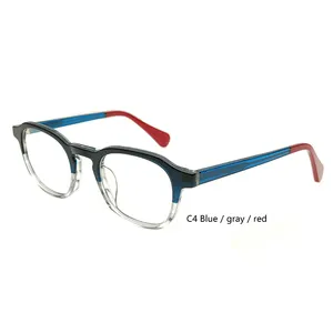 YASEE Nouvelle conception acétate montures optiques laminage lunettes célèbre WOW marque