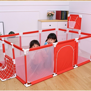 Детский Манеж в стиле <span class=keywords><strong>NBA</strong></span> с Баскетбольным обручем-6-сторонний СПОРТИВНЫЙ ИГРОВОЙ двор для малышей, Крытый центр активного отдыха - Product Image 6