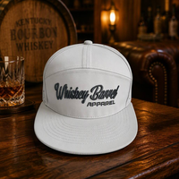 Casquette Snapback Unisexe Hip Hop à Visière Plate 7 Panneaux en Polyester Respirant Perforé avec Broderie 3D, Logo Personnalisé, Vente en Gros Fabricant