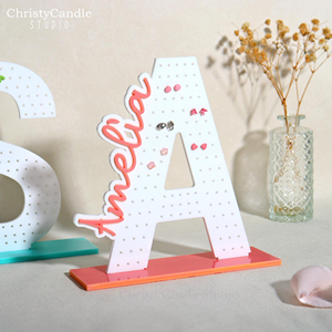 Venta al por Mayor de Fábrica: Soporte de Acrílico Ecológico Personalizado para Pendientes, Exhibidor de <span class=keywords><strong>Joyas</strong></span> de Fácil Montaje, Regalos Personalizados con Nombre - Product Image 4