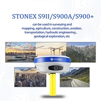 Receptor GPS RTK Stonex S9II/S900A/S900+ GNSS Base o Rover V200 V300 A90 G970II Pro Instrumento de Topografía con Código Permanente