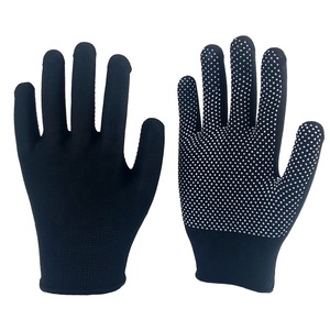 Anti-slip Breathable <b>Knitted</b> <b>Gloves</b> Safety Stretchy <b>Glove</b> Thin Liners PVC Dotted Hand <b>Gloves</b> for Work - Product Image 5
