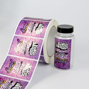 Etiqueta Adhesiva Holográfica de Vinilo Personalizada, Impermeable, para Otros Productos, Embalaje, Etiqueta Privada para Botellas - Product Image 2
