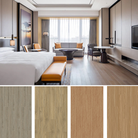 Perfekte Holzfarbe SPC-Bodenbelag Vinyl-Planken Verbund-SPC-Bodenfliesen Ineinandergreifende Klick-Fliesen Wasserdicht für Büro Küche Innenbereich