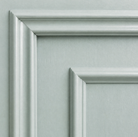 Porte intérieure moulurée en mélamine, couleur vert sauge, pour chambre à coucher, avec cadre, design à deux panneaux, taille personnalisée pour la maison