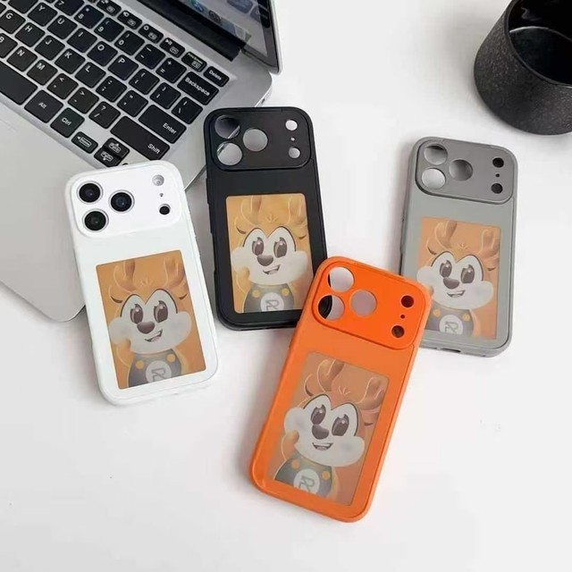 Smart DIY NFC case for iPhone 16 15 14Pro Max E-Ink Screen Wallpaper Display Mobile Phone Case for iphone 17 17air 17promax