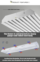 Luminaire à haute baie LED ultra-lumineuse de qualité commerciale 200W Mode de tube le plus vendu pour l'atelier de supermarché d'entrepôt 150W
