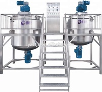 Mélangeur émulsifiant sous vide de type fixe personnalisable réservoir de mélange de shampooing pour équipement chimique liquide de chauffage de crème cosmétique