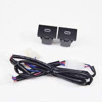 Chargeur de voiture compatible avec Volkswagen Polo POLO 11-13, charge rapide PD, charge rapide double QC3.0, connecteur USB