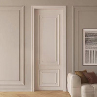 Porte intérieure blanche apprêtée style Shaker à 2 panneaux, 30x80 pouces, en MDF à âme pleine, alternative pour chambre à coucher