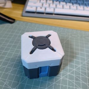 <span class=keywords><strong>Overwatch</strong></span> OW hộp kho báu mô hình in <span class=keywords><strong>3D</strong></span> với công nghệ ép đùn và cắt mở và đóng chức năng kích thước 40x40x35mm - Product Image 6