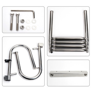 Chất Lượng Tốt Thuyền Thang Thép Không Gỉ 304 Gấp Doanh Thang Bước Thang Cho Du Thuyền Hồ Bơi - Product Image 5