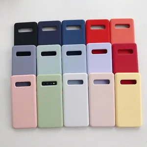 삼성 S10plus 액체 실리콘 휴대 전화 케이스 전체 패키지 S10E 실리콘 혁신적인 안티 가을 커버