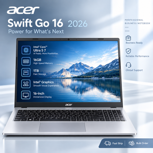 For Acer Swift Go 16 2026 Ultra5 7 16GB 1TB Intel graphics Notebook 16-inch IPS 60Hz WiFi6 Thin Light Laptops Office laptop - Product Image 1