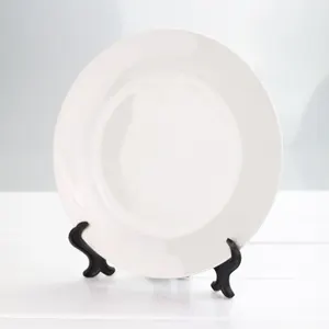 Sublimation 8 inches Plate Ceramic Round Sublimation Photo Plates Custom Printing Dish Dinn