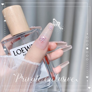 5A Zircon diamant forme perceuse ornement 3D <span class=keywords><strong>en</strong></span> forme d'<span class=keywords><strong>ongle</strong></span> grand <span class=keywords><strong>verre</strong></span> moyen 100 Pack pour Nail Art ornementation ongles strass - Product Image 3