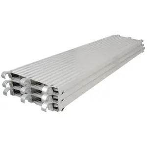 china manufacturer aluminum scaffolding walking board with hook catwalk plank board locking aluminum board for scaffold