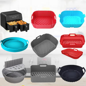 Vente en gros de doublures en silicone pour friteuse à air, réutilisables, épaisses, rectangulaires, antiadhésives, pour four et micro-ondes - Product Image 6