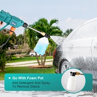 Alat Cuci Mobil Portabel Bertenaga Baterai Tanpa Kabel Brushless Model A2001 Langyue yang Hemat Biaya, Dapat Diisi Ulang, dan Bertekanan Tinggi