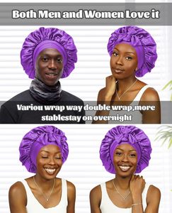 <span class=keywords><strong>Bonnet</strong></span> soyeux <span class=keywords><strong>pour</strong></span> femmes endormies <span class=keywords><strong>Bonnet</strong></span> en satin <span class=keywords><strong>Bonnet</strong></span> <span class=keywords><strong>de</strong></span> <span class=keywords><strong>nuit</strong></span> enveloppant <span class=keywords><strong>pour</strong></span> <span class=keywords><strong>cheveux</strong></span> <span class=keywords><strong>bouclés</strong></span> avec bande <span class=keywords><strong>de</strong></span> cravate réglable, monocouche - Product Image 3
