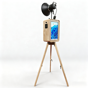 Support en bois double face de 18.5 pouces en chêne, adapté aux appareils photo reflex numériques iPad et aux boîtiers de cabine photo à écran tactile de Smartphone - Product Image 3