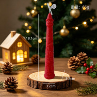 Bougie décorative de Noël en forme de tête de Père Noël, en cire de soja, fabriquée à la machine, rouge, verte, crème, dans un bocal en verre moderne, parfum frais, pour la maison et les fêtes