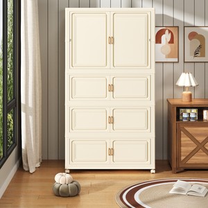 Armoire pliable DIY avec meuble à chaussures, <span class=keywords><strong>rangement</strong></span> pour vêtements de salon - Product Image 6