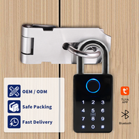 Candado Inteligente Tuya App Impermeable con Huella Dactilar Biométrica Cerradura Digital Inteligente para Puerta de Acero Seguridad Mejorada